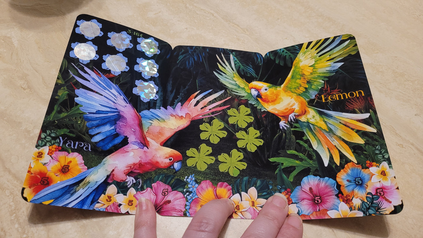Colorful Birds Klappkarte und Challenges