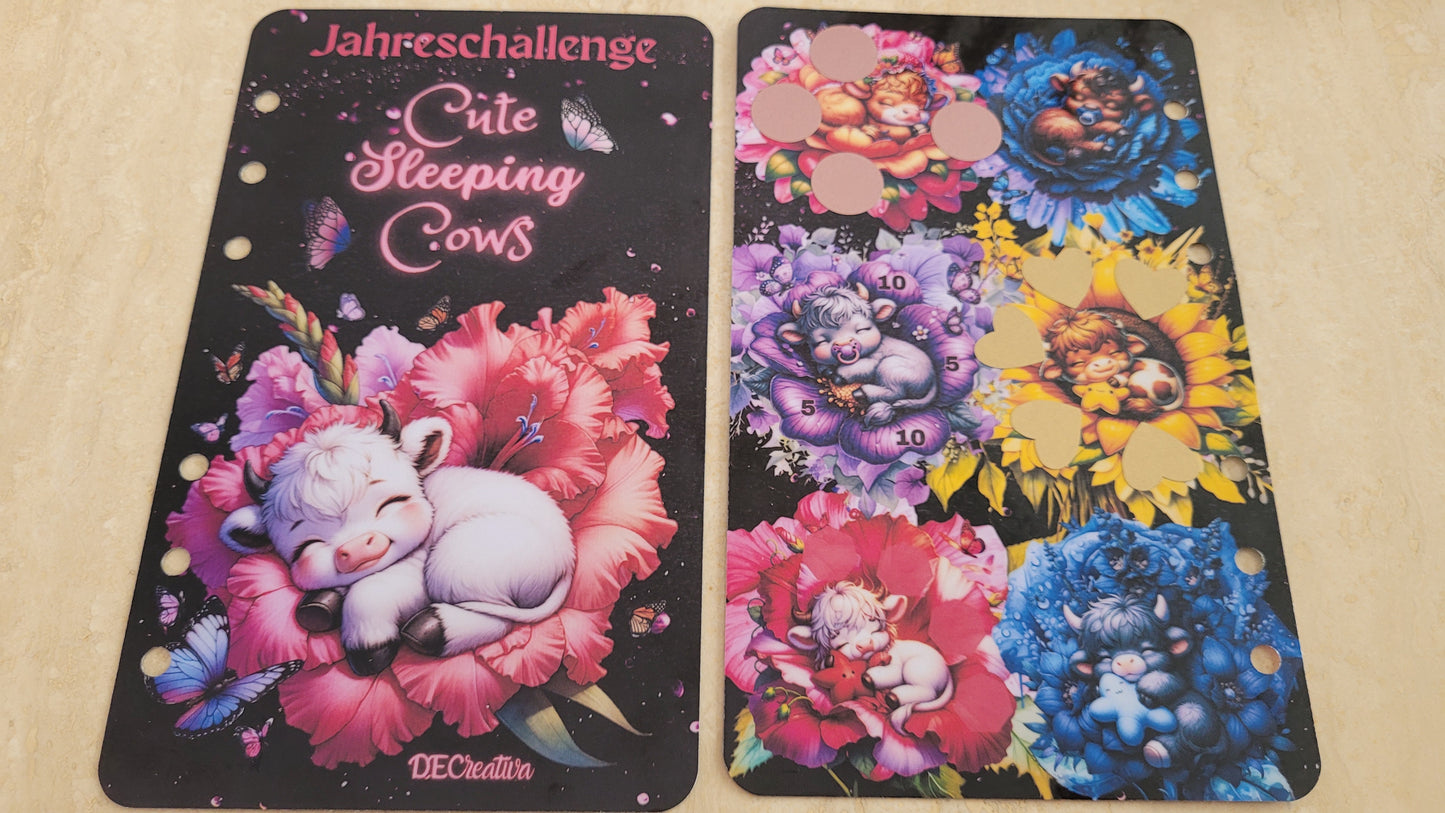 Cute Sleeping Cows - Mini Jahreschallenge