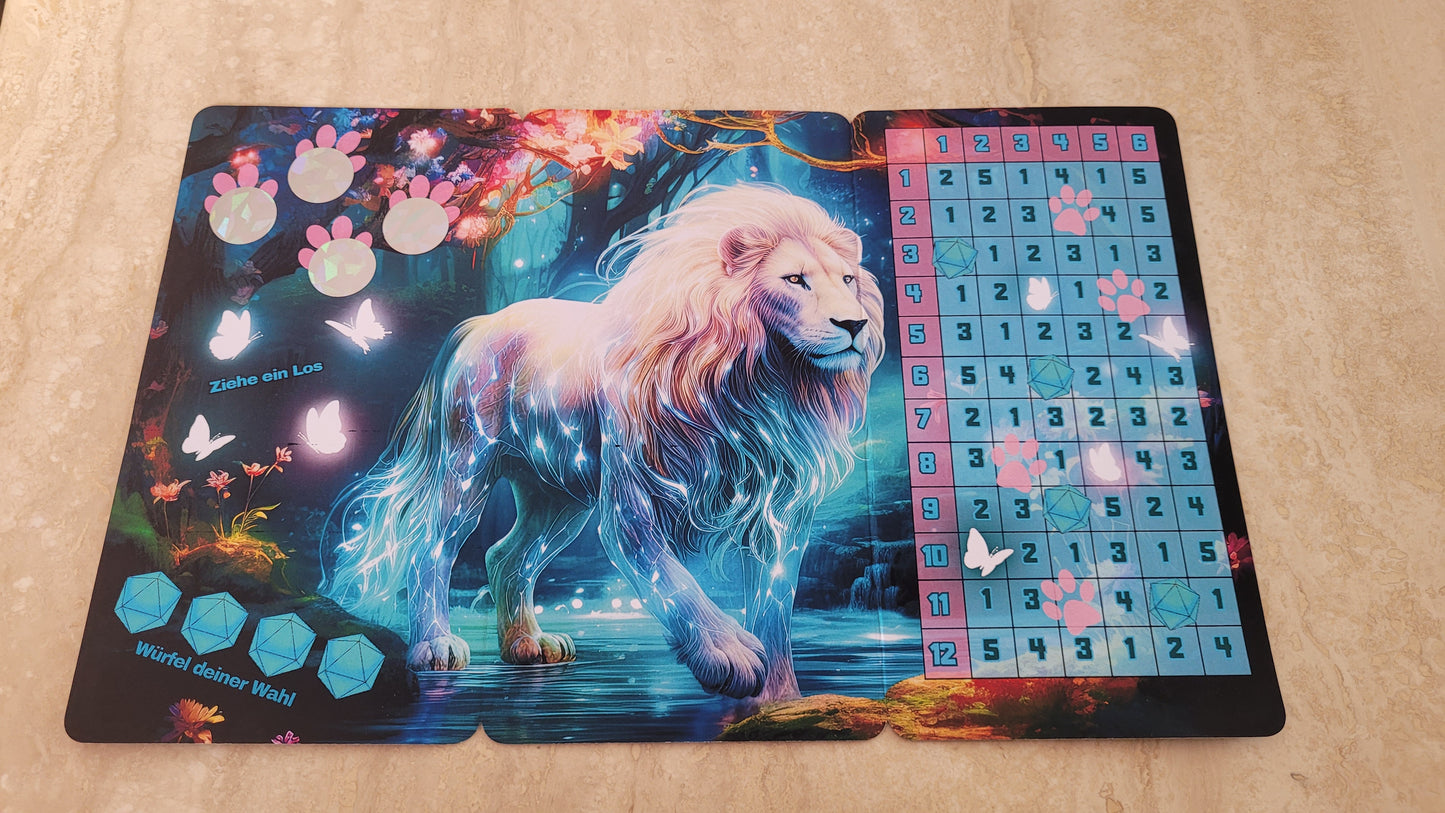 Mystical Lion Klappkarten