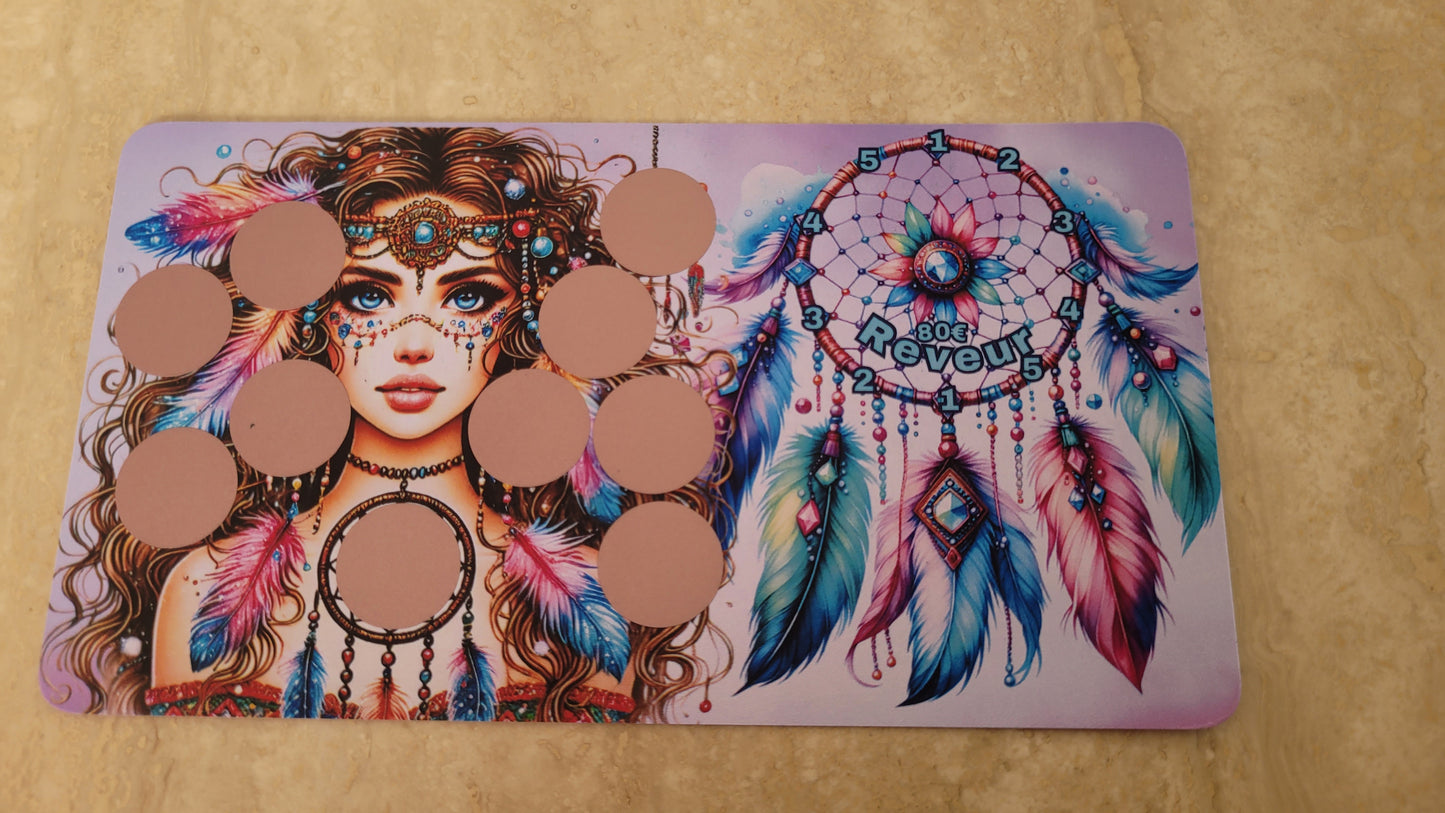 Dreamcatcher Klappkarte, Challenges und Trennblatt
