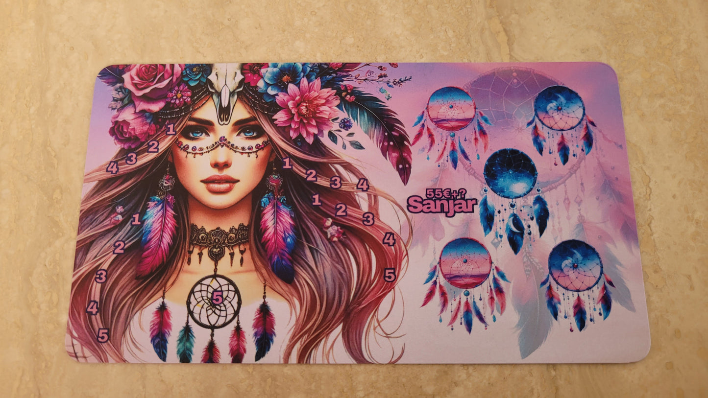 Dreamcatcher Klappkarte, Challenges und Trennblatt