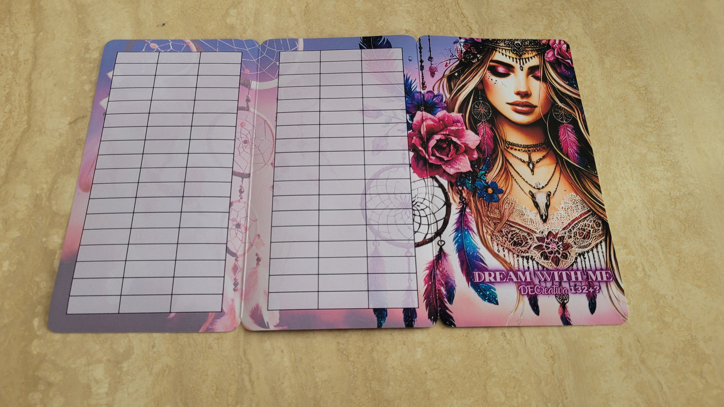 Dreamcatcher Klappkarte, Challenges und Trennblatt