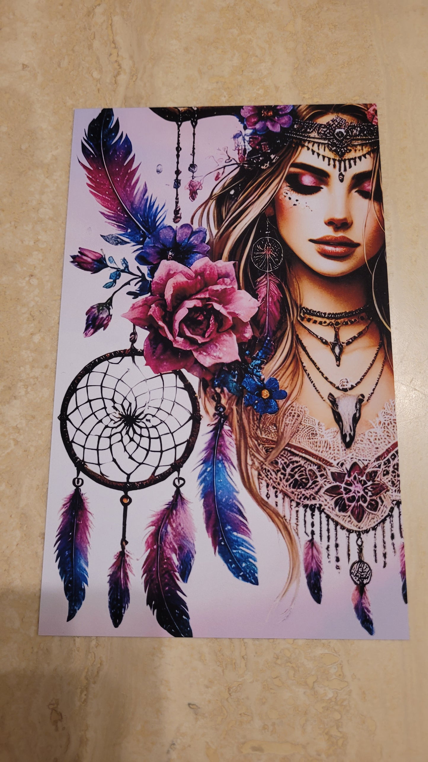 Dreamcatcher Klappkarte, Challenges und Trennblatt