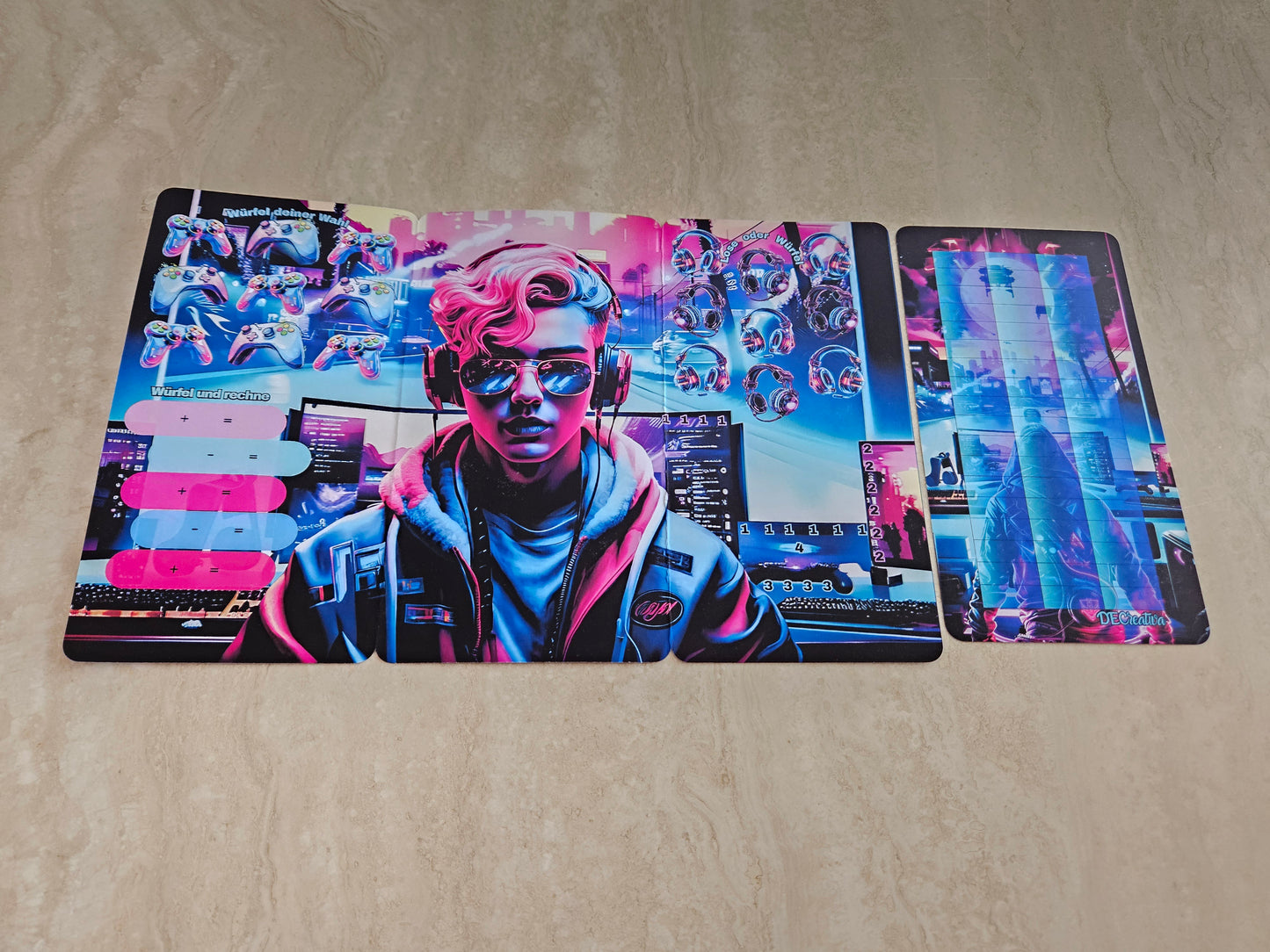 Colorful Gaming Klappkarte
