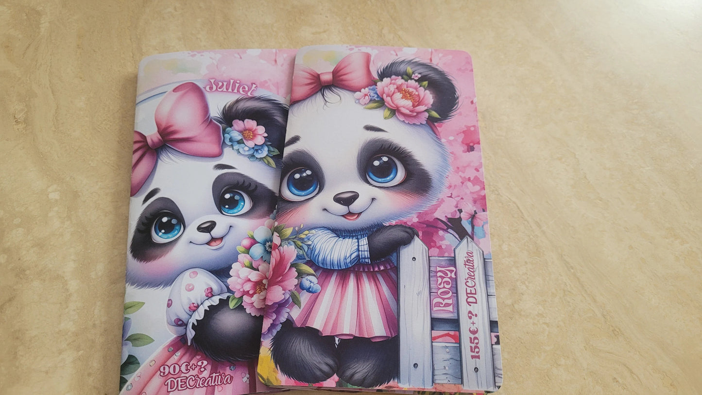Cute Pandas Klappkarten