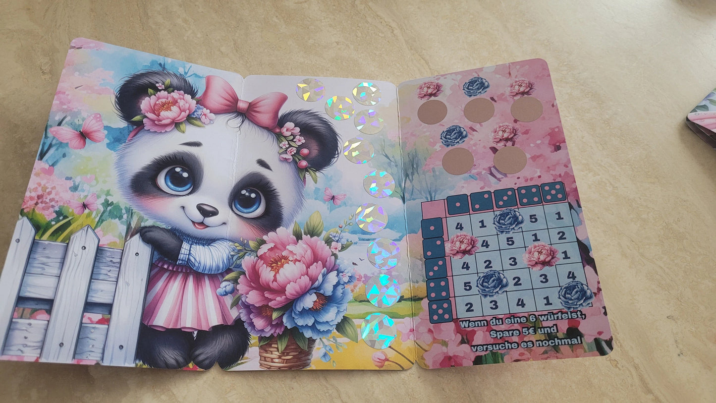 Cute Pandas Klappkarten