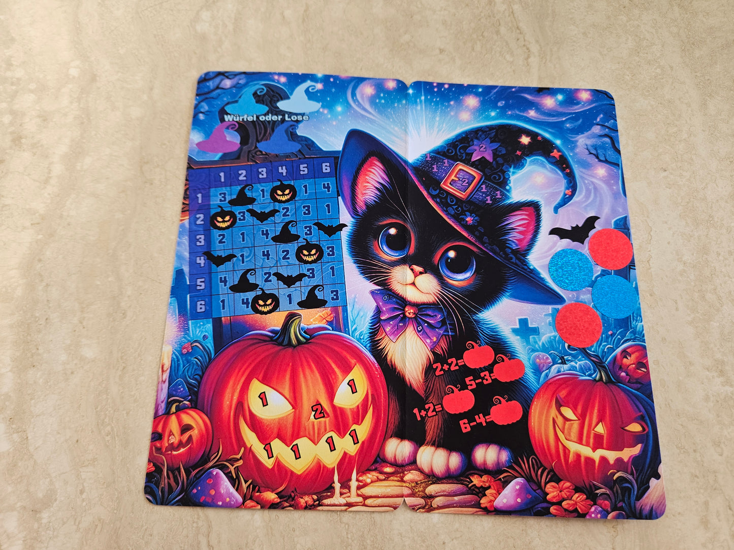 Herbst-Halloween 2er Klappkarten