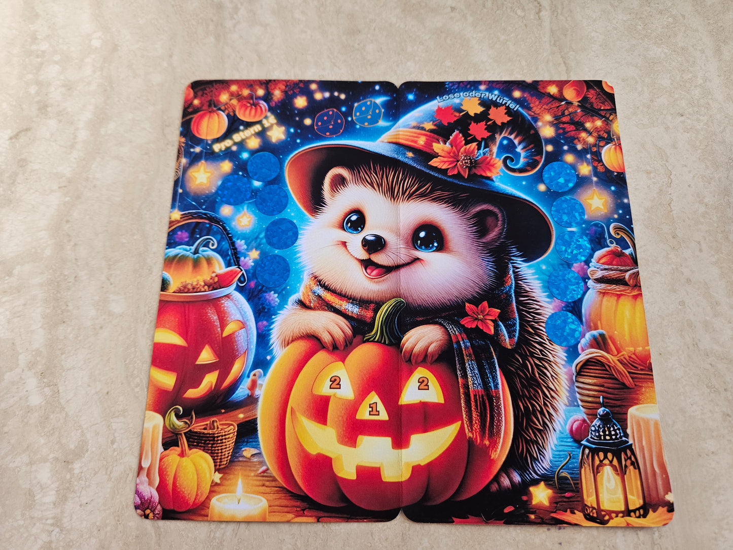 Herbst-Halloween 2er Klappkarten