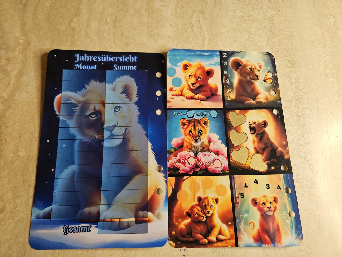 Cute Lion Cubs - Mini Jahreschallenge