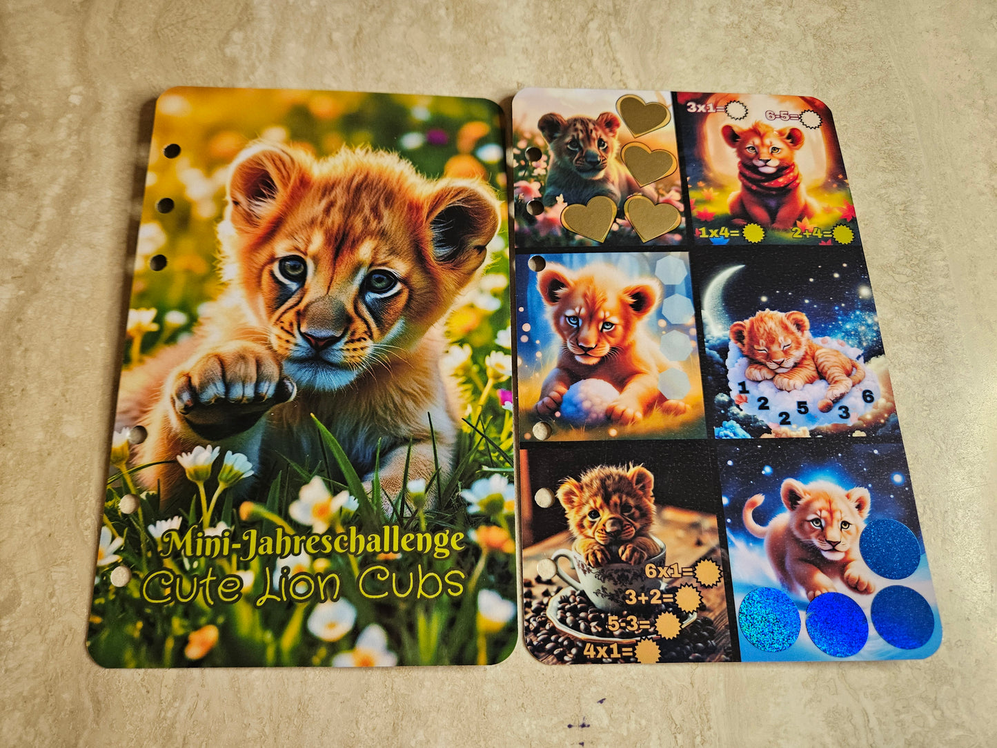 Cute Lion Cubs - Mini Jahreschallenge