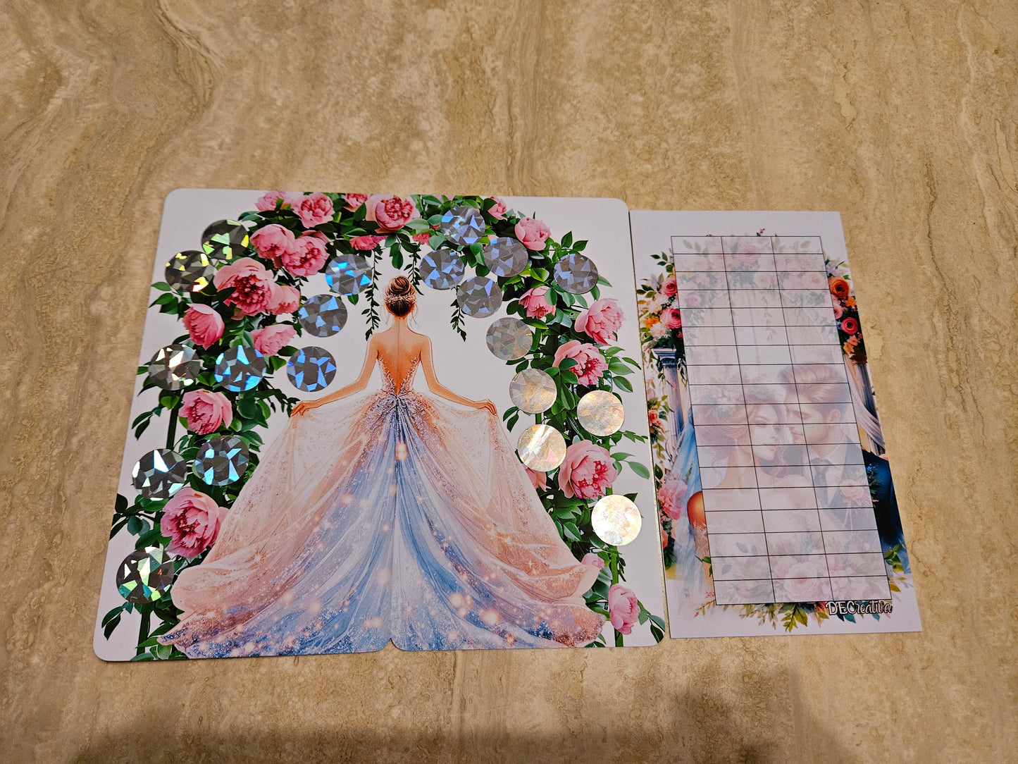 Hochzeit Bingo Klappkarten Set