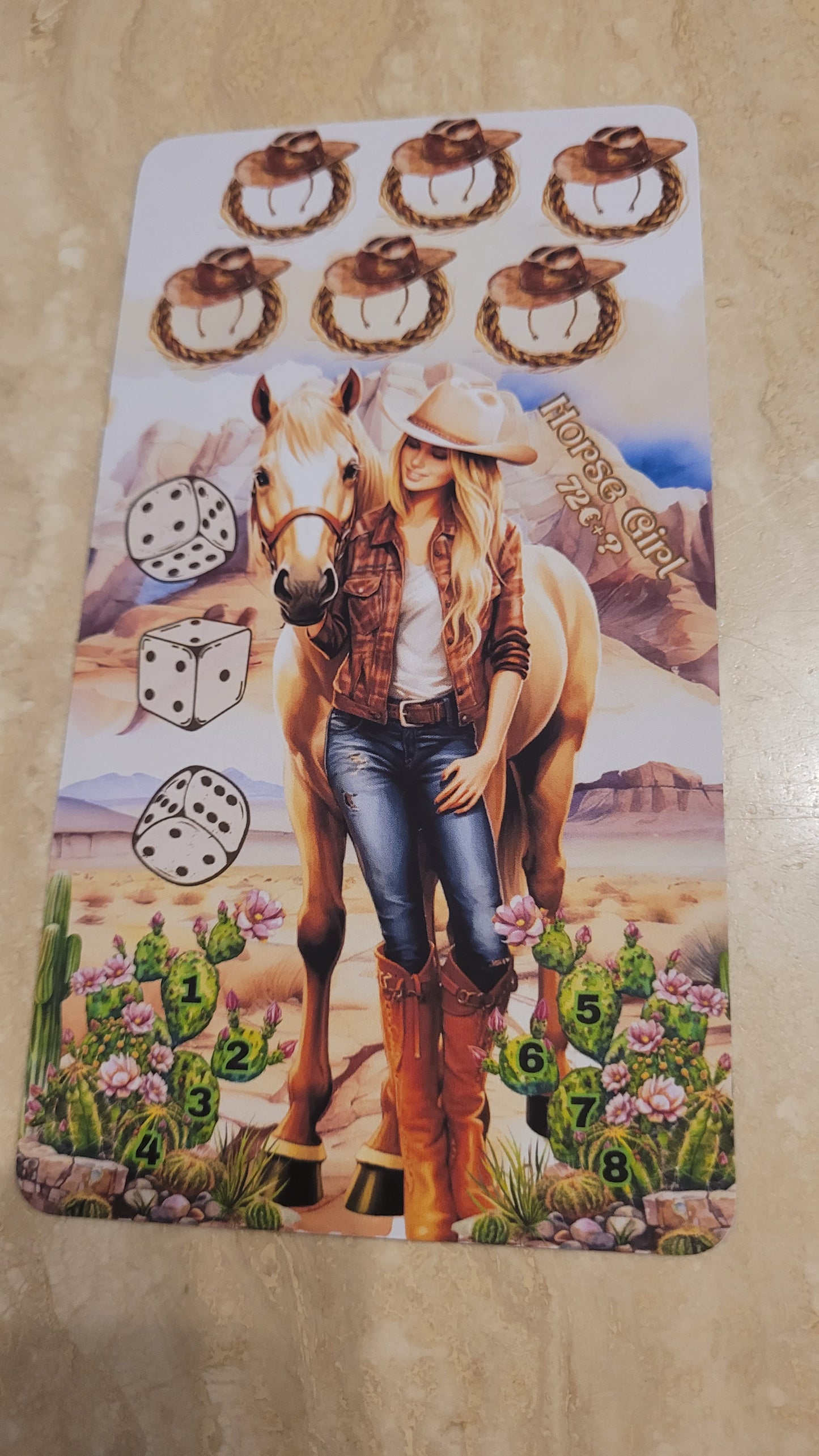 WildWest Klappkarte, Challenges und Trennblatt