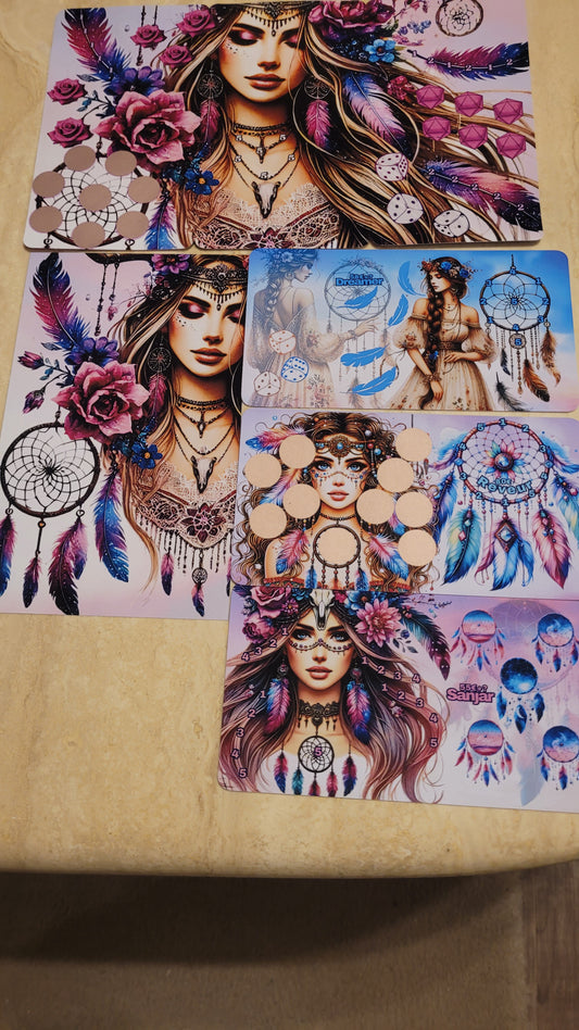 Dreamcatcher Klappkarte, Challenges und Trennblatt