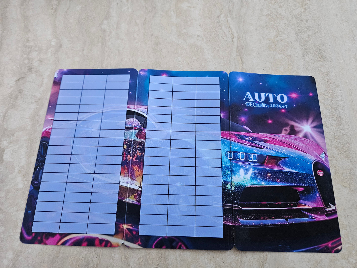 Auto Klappkarte