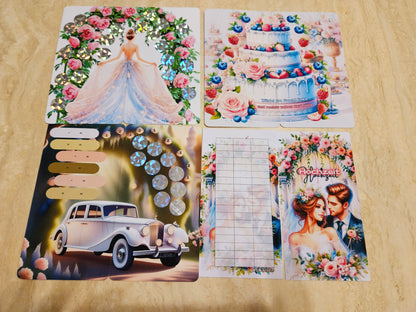 Hochzeit Bingo Klappkarten Set