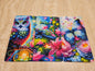 Colorful Animals 2er Klappkarten